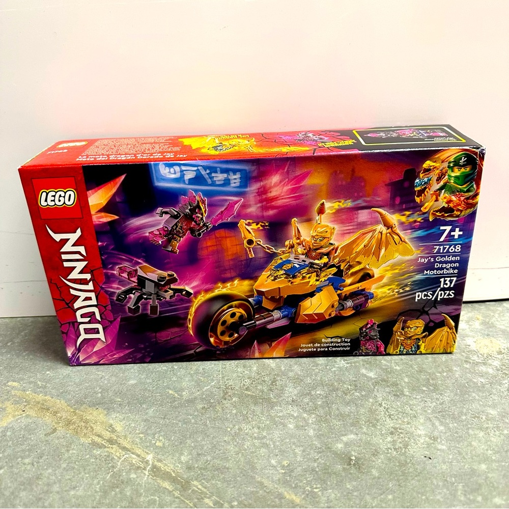 Lego Ninjago 71768 Jays Golden Dragon Motorbike Crystalized Retired NEW